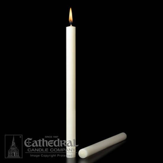 Picture of Cathedral 51% Beeswax Altar Candles - 1" x 12-1/2"