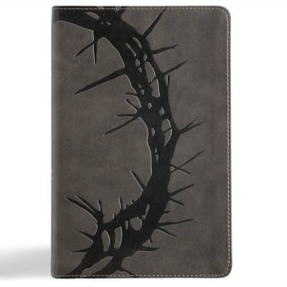 Picture of NASB Large Print Personal Size Reference Bible, Charcoal Leathertouch