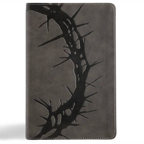 Picture of NASB Large Print Personal Size Reference Bible, Charcoal Leathertouch