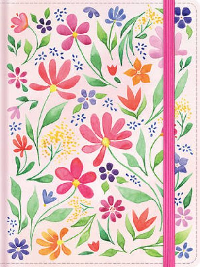 Picture of Rvr 1960 Biblia de Apuntes Tamaño Personal, Floreada, Tela Impresa