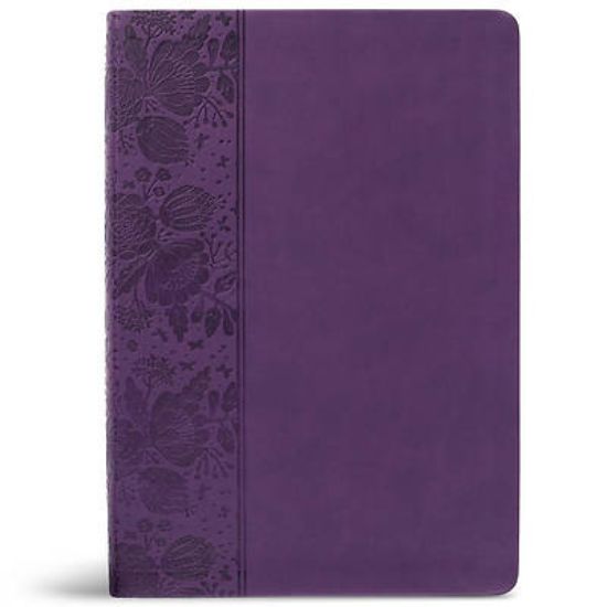 Picture of CSB Super Giant Print Reference Bible, Purple Leathertouch, Value Edition