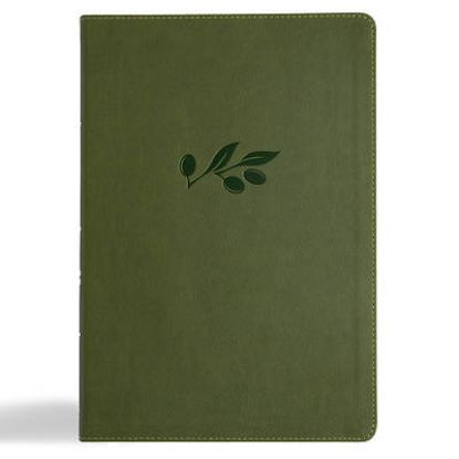 Picture of CSB Super Giant Print Reference Bible, Digital Study Edition, Olive Leathertouch, Indexed