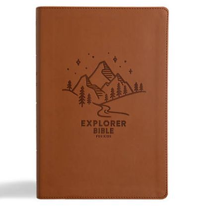 Picture of KJV Explorer Bible for Kids, Brown Leathertouch
