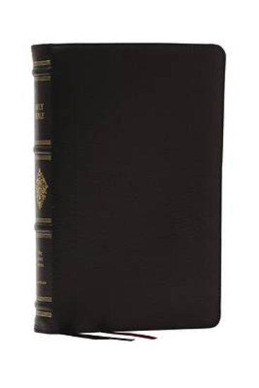 Picture of Kjv, Personal Size Reference Bible, Sovereign Collection, Black Premium Goatskin Leather, Premier Collection, Comfort Print