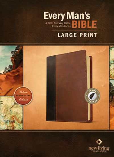 Picture of Every Man's Bible NLT, Large Print, Tutone