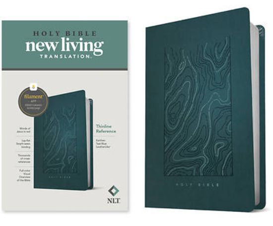 Picture of NLT Thinline Reference Bible, Filament Enabled Edition (Red Letter, Leatherlike, Teal Blue)