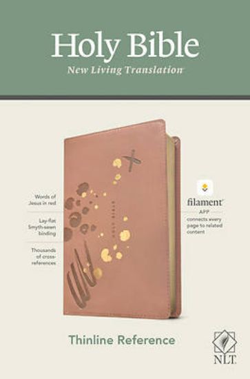 Picture of NLT Thinline Reference Bible, Filament Enabled Edition (Red Letter, Leatherlike, Pink)