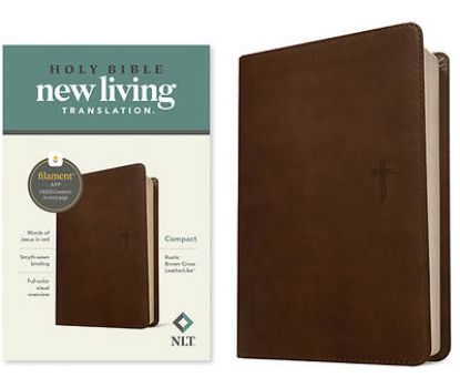 Picture of NLT Compact Bible, Filament Enabled Edition (Red Letter, Leatherlike, Rustic Brown)