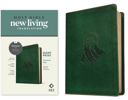 Picture of NLT Personal Size Giant Print Bible, Filament Enabled Edition (Leatherlike, Evergreen Mountain )
