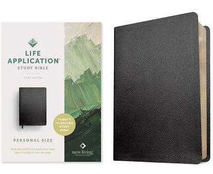 Picture of NLT Life Application Study Bible, Third Edition, Personal Size (Bonded Leather, Black, Red Letter)