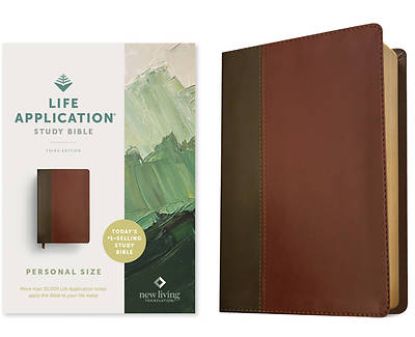 Picture of NLT Life Application Study Bible, Third Edition, Personal Size (Leatherlike, Brown/Mahogany, Red Letter)