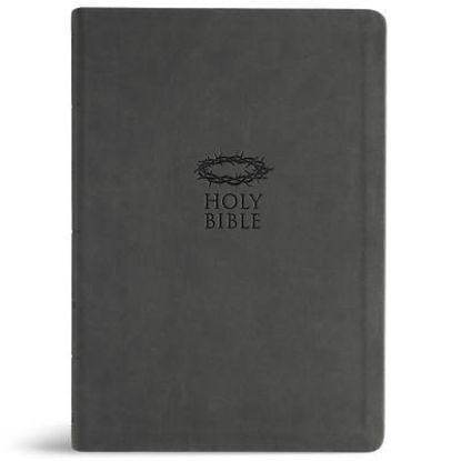 Picture of KJV Super Giant Print Reference Bible, Value Edition, Charcoal Leathertouch