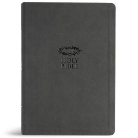 Picture of KJV Super Giant Print Reference Bible, Value Edition, Charcoal Leathertouch