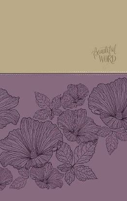 Picture of NIV, Beautiful Word Coloring Bible, Large Print, Imitation Leather, Purple/Tan