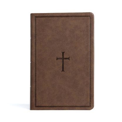 Picture of CSB Large Print Personal Size Reference Bible, Brown Leathertouch