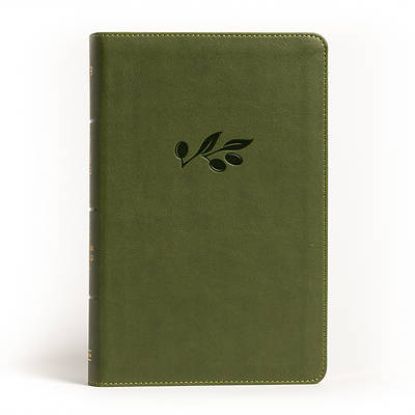 Picture of NASB Large Print Personal Size Reference Bible, Olive Leathertouch