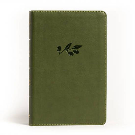 Picture of NASB Large Print Personal Size Reference Bible, Olive Leathertouch