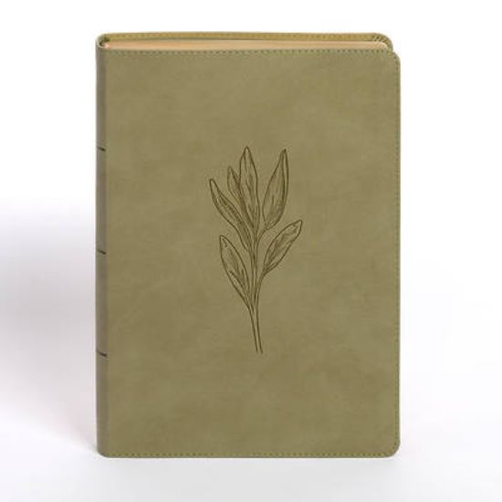 Picture of NASB Super Giant Print Reference Bible, Sage Suedesoft Leathertouch