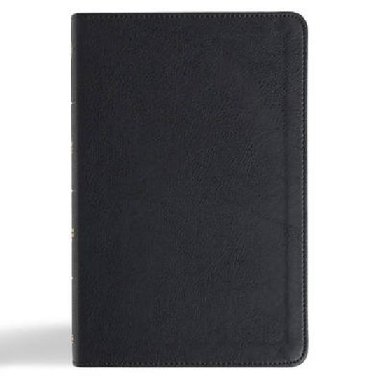 Picture of CSB Thinline Bible, Anglicised Edition, Black Leathertouch