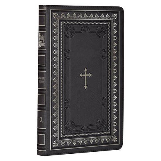 Picture of KJV Deluxe Gift Bible Black Cross Faux Leather