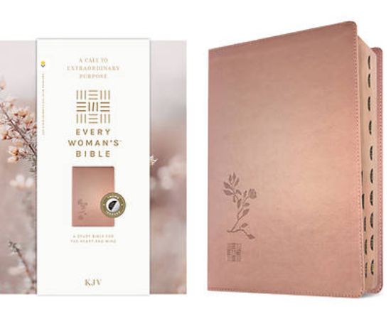 Picture of KJV Every Woman's Bible, Filament Enabled (Leatherlike, Rose Gold, Indexed, Red Letter)