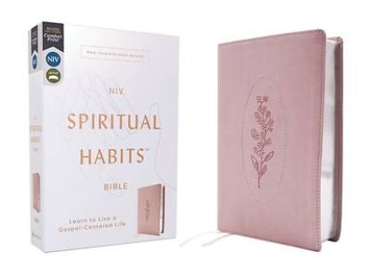 Picture of Niv, Spiritual Habits Bible, Leathersoft, Pink, Red Letter, Comfort Print