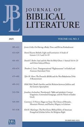 Picture of Journal of Biblical Literature 144.3 (2025)