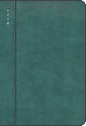 Picture of CSB Large Print Compact Reference Bible, Optimal Type, Digital Study Edition, Teal Leathertouch