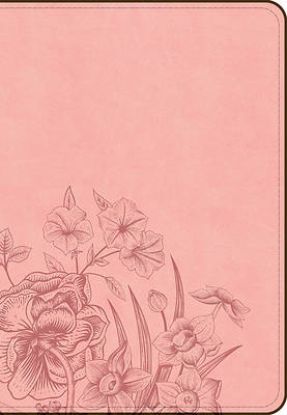Picture of CSB Large Print Compact Reference Bible, Optimal Type, Digital Study Edition, Pink Floral Leathertouch