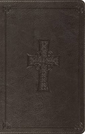 Picture of ESV Value Thinline Bible (Trutone, Charcoal, Celtic Cross Design)