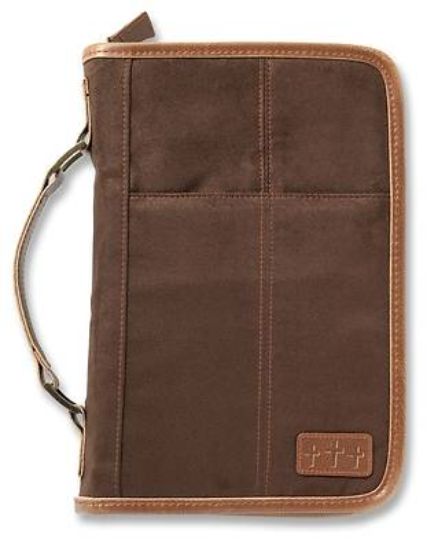 Picture of Aviator Suede Extra Large Brown Book & Bible Cover