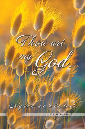 Picture of Golden Plants Regular Bulletin Psalm 31:14-15