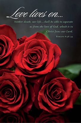 Picture of Loves Lives On Regular Bulletin Romans 8:38-39