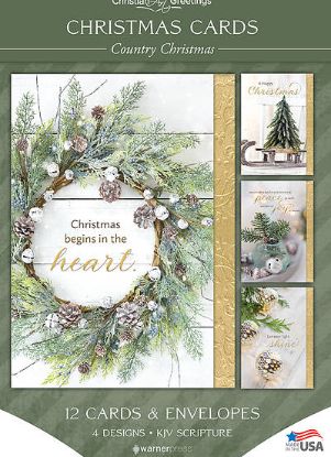 Picture of Country Christmas Asst Box Cards