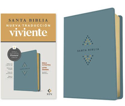 Picture of Biblia Ultrafina Ntv, Letra Grande Con Filament (Sentipiel, Azul Sereno, Letra Roja)