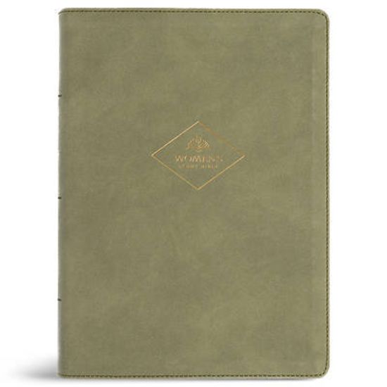 Picture of CSB Women's Study Bible, Sage Suedesoft Leathertouch, Indexed
