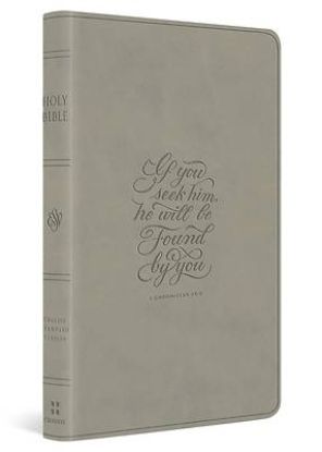 Picture of ESV Large Print Value Thinline Bible (Trutone, Stone, 1 Chronicles 28