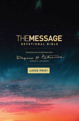 Picture of The Message Devotional Bible, Large Print (Hardcover)