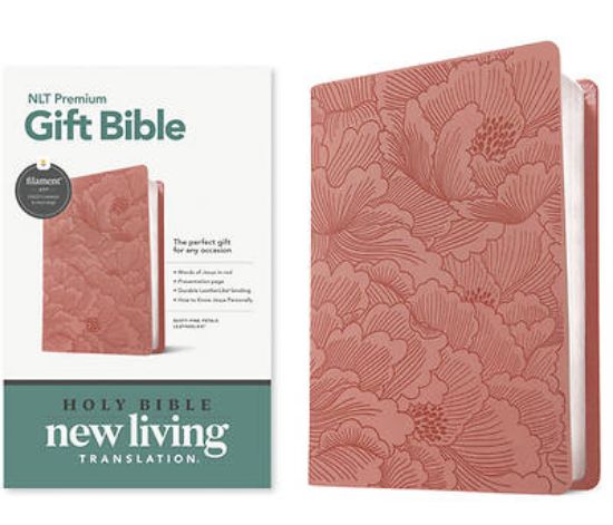Picture of Premium Gift Bible Nlt, Filament Enabled (Leatherlike, Dusty Pink Petals, Red Letter)