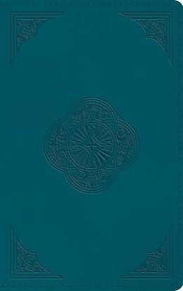 Picture of ESV Thinline Bible, Red Letter (Trutone, Deep Teal, Rotunda Design)