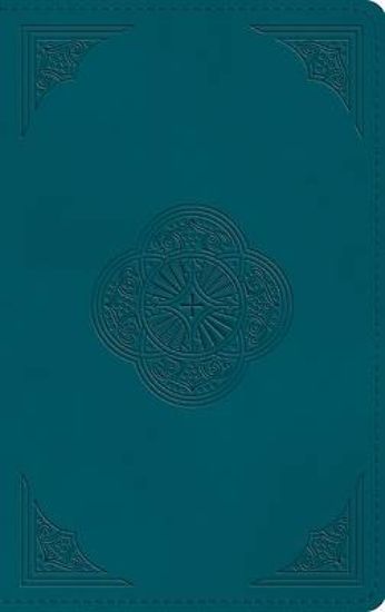 Picture of ESV Thinline Bible, Red Letter (Trutone, Deep Teal, Rotunda Design)