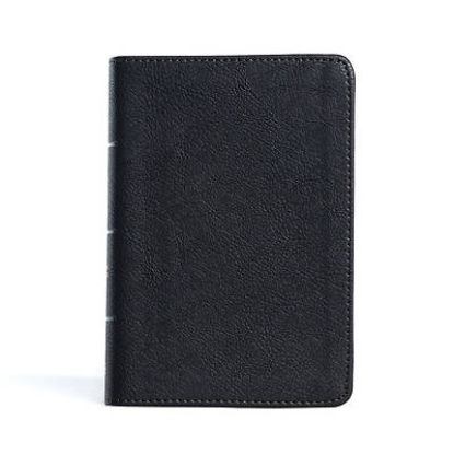 Picture of CSB Large Print Compact Reference Bible, Black Leathertouch