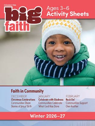 Picture of Cokesbury Kids Big Faith Winter 2026-27 Activity Sheets Ages 3-6