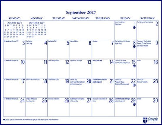 Picture of 2027 Parish Wall Calendar