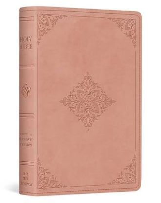 Picture of ESV Vest Pocket New Testament with Psalms and Proverbs, Red Letter (Trutone, Blush Rose, Fleur-De-Lis Design)