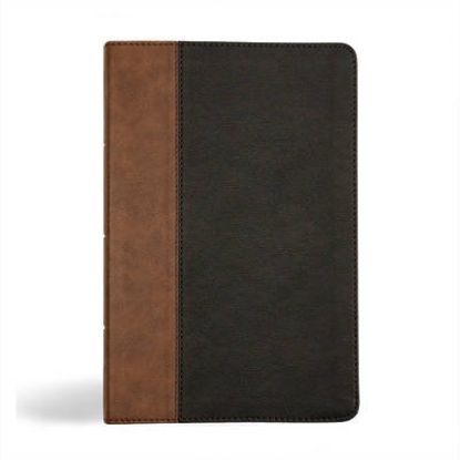 Picture of KJV Personal Size Giant Print Bible, Black/Brown Leathertouch
