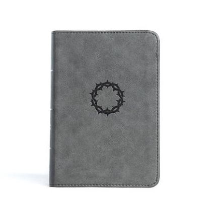 Picture of CSB Large Print Compact Reference Bible, Stone Leathertouch
