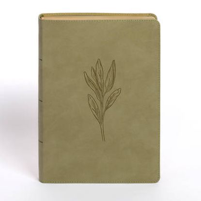 Picture of NASB Super Giant Print Reference Bible, Sage Suedesoft Leathertouch, Indexed