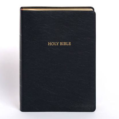 Picture of NASB Super Giant Print Reference Bible, Black Leathertouch, Indexed