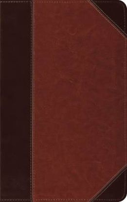 Picture of ESV Thinline Bible, Red Letter (Trutone, Brown/Cordovan, Portfolio Design)